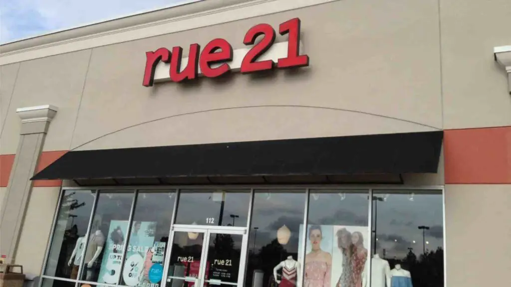 Rue21 Stores Closing list 2023