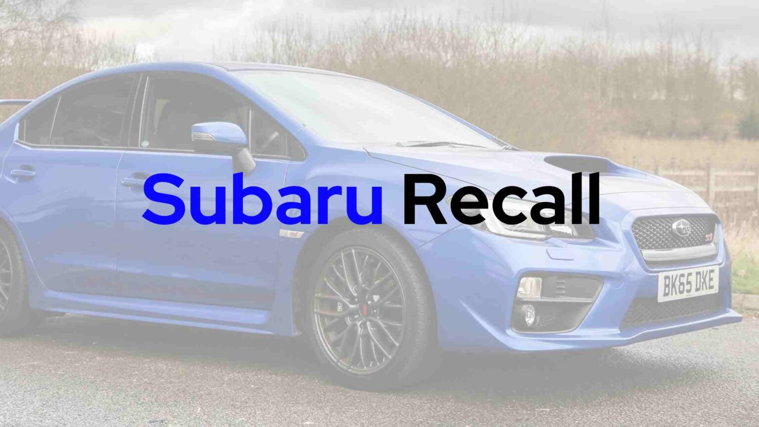 Subaru Recall 20232024